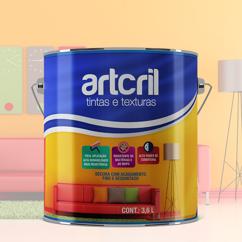 TINTA ACRÍLICA ARTCRIL GALÃO 3,6 L